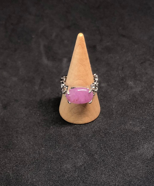 Bague métal et kunzunite