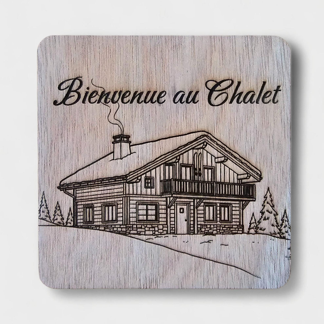 Dessous de verre carré (x4) - thème hiver