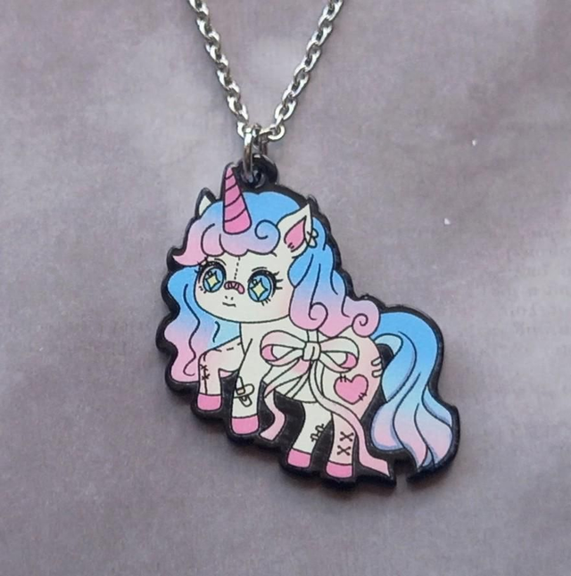 Pastel Unicorn Necklace 