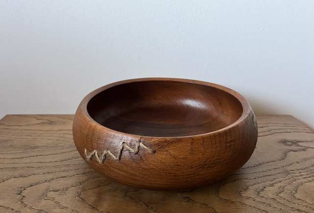 A country bowl for trinkets from the mid-20th century.