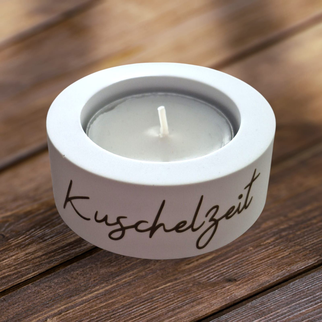 Teelichthalter "Kuschelzeit"