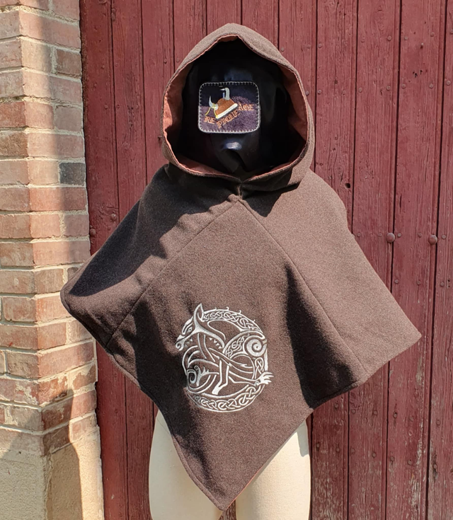 Chaperon Skjoldehamn Fenrir en laine doublé lin marron