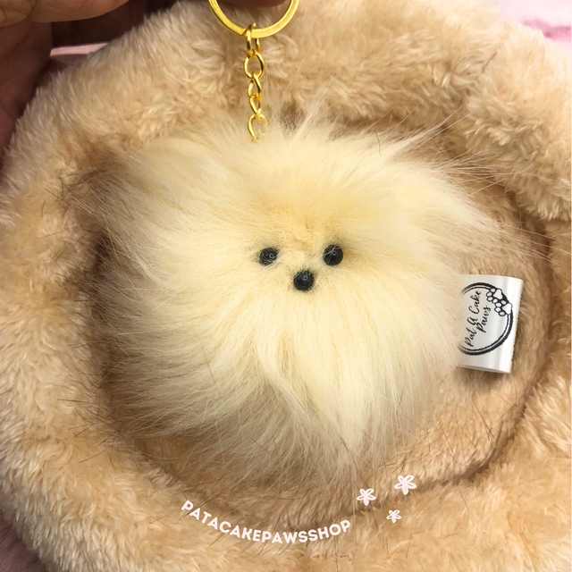 Sable Pom Keychain