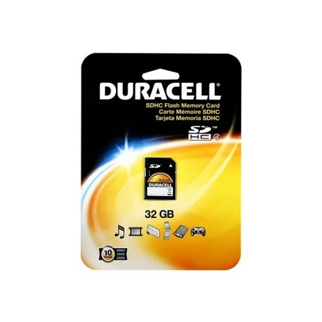 Carte mémoire Flash Duracell SDHC 32 GB