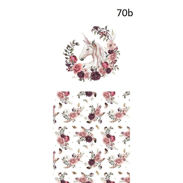 Panneau XXL Licorne en Polyester - 42x100cm