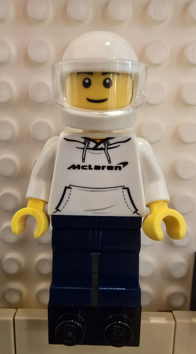 LEGO sc108 McLaren F1 LM Fahrer Minifigur