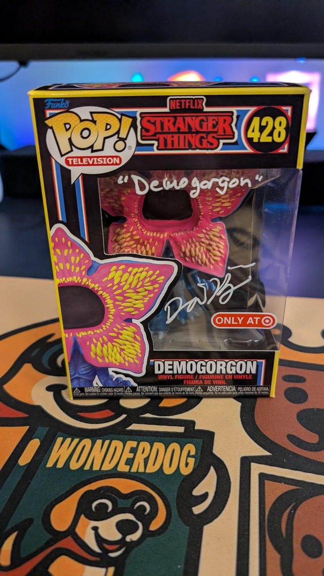 Funko Pop Stranger Things Demogorgon 428 Signed by Dorian Kingi with Beckett COA 