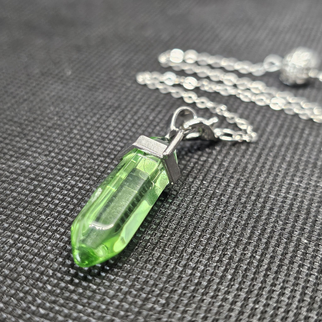 Pendule Cristal - Ruisseau verdoyant