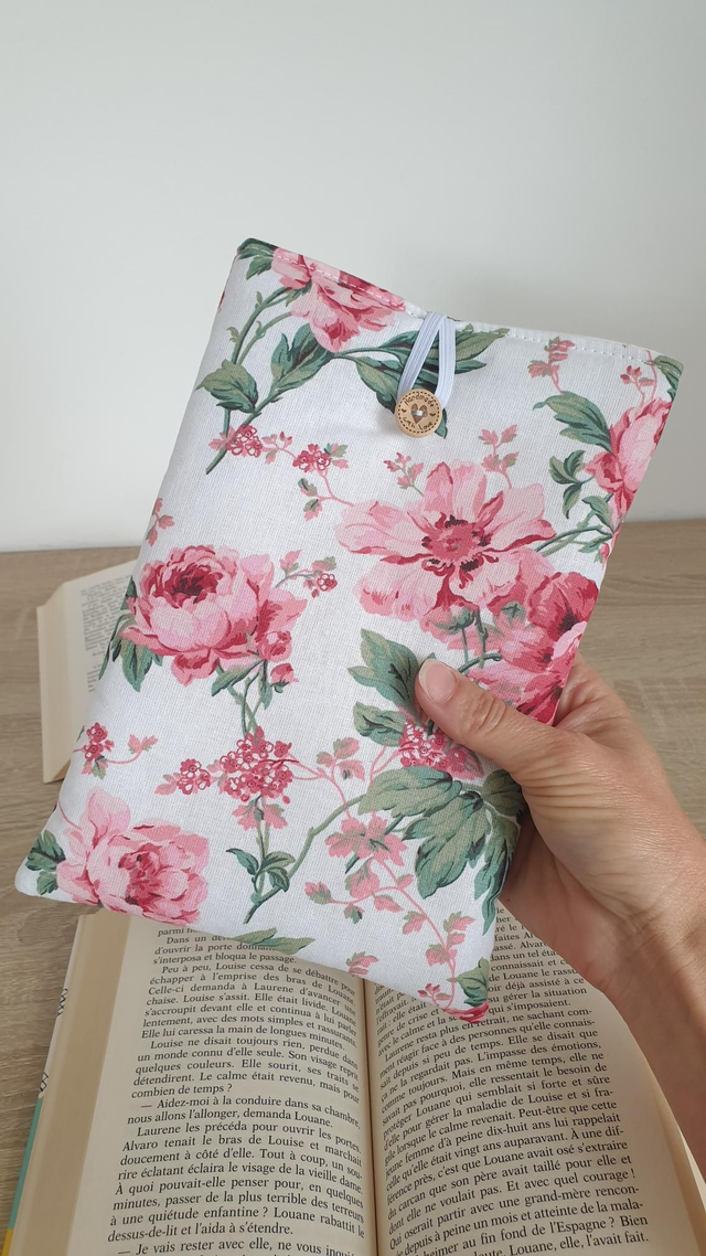 Pochette à livre POCHE ou BROCHE ROSES