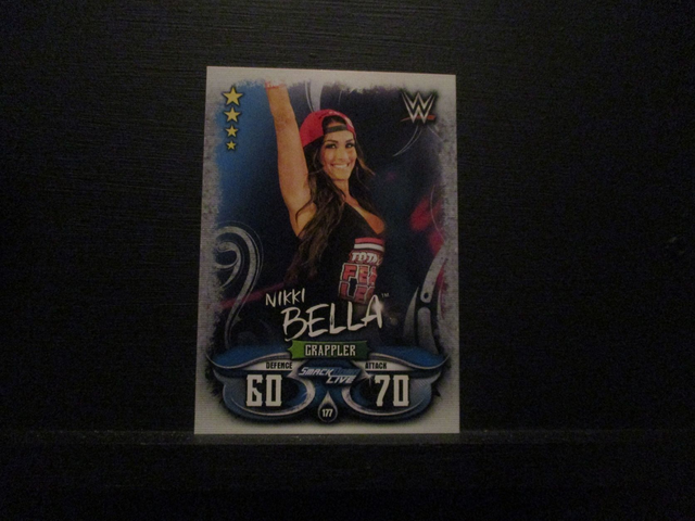 Nikki Bella - Smackdown Live Slam Attax Live Original Trading Card #177