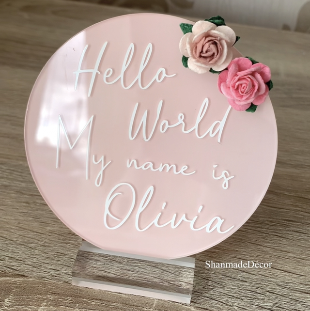 Hello World Newborn Keepsake