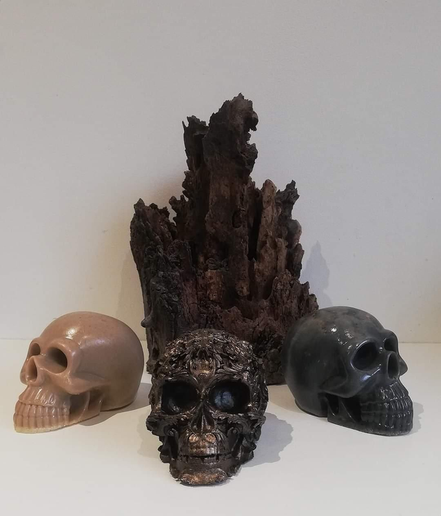 Crâne esprit pierre ou métal -  Protection et Éveil Spirituel