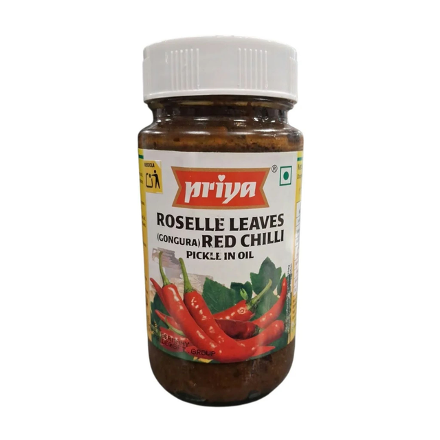 Priya Gongura (Roselle Leaves) Red Chilli Pickle- 300g