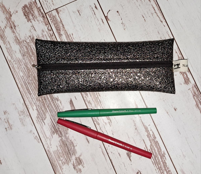 Trousse plate Simili Pailleté