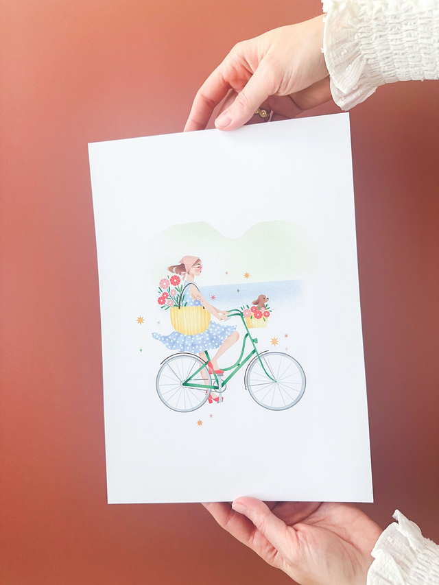 Affiche Faire Du Vélo