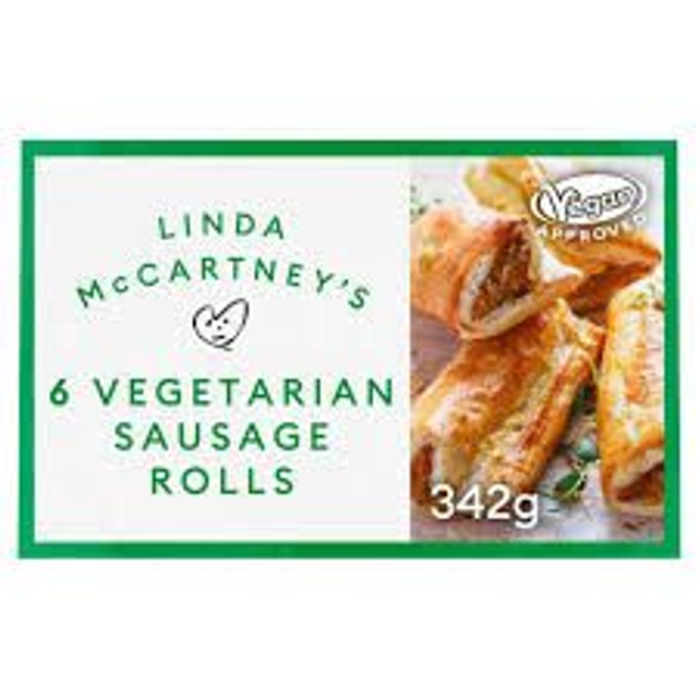 Linda McCartney´s 6 Vegetarian Sausage Rolls 342g