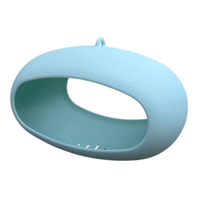 Mangeoire à oiseaux de la nature à suspendre de forme ovale