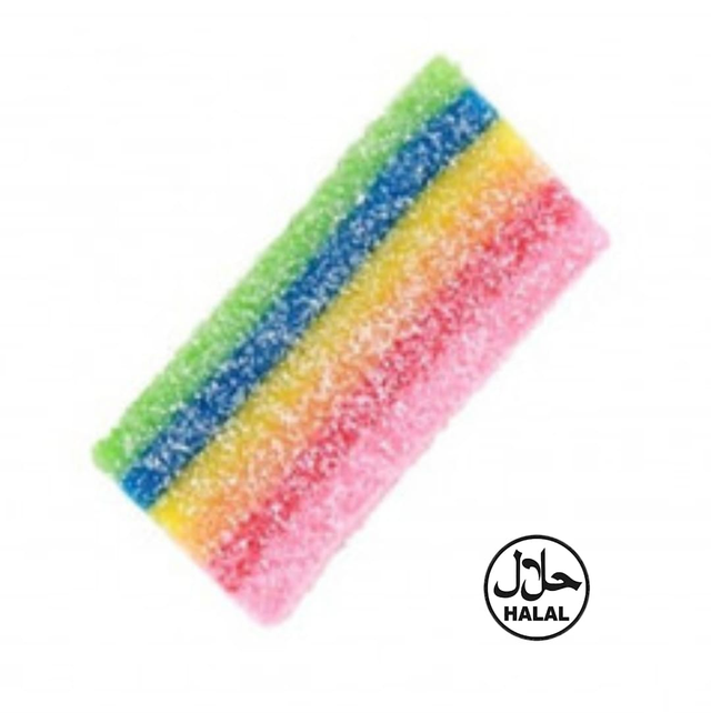Lanière Arc-en-Ciel Acidulée – Halal 100g