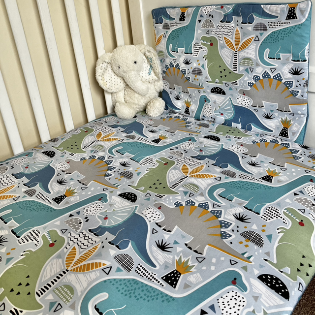 Dinosaur Adventure (Blue) | Kids Blanket Set 