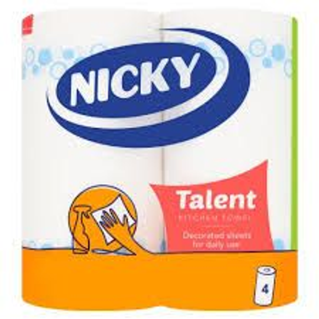Nicky Talent Kitchen Roll 4pk