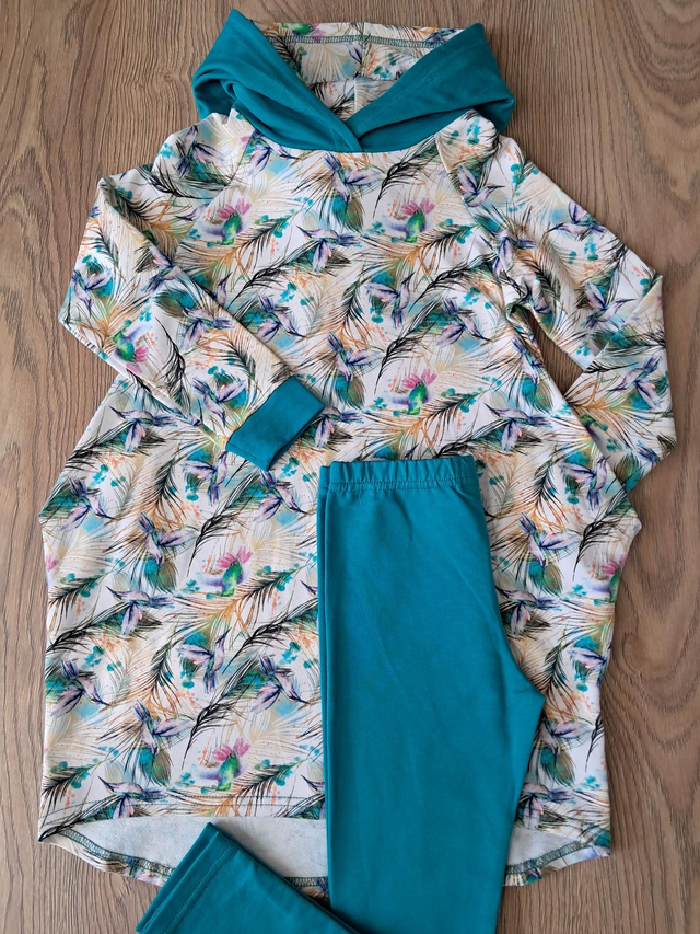 Hoodie dress set kolibrie