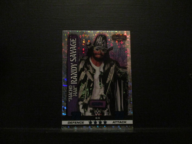 "Macho Man" Randy Savage - Icon Slam Attax 10th Edition Original Trading Card #36