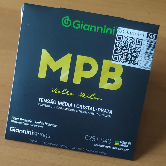 Encordoamento Violão Nylon Giannini MPB