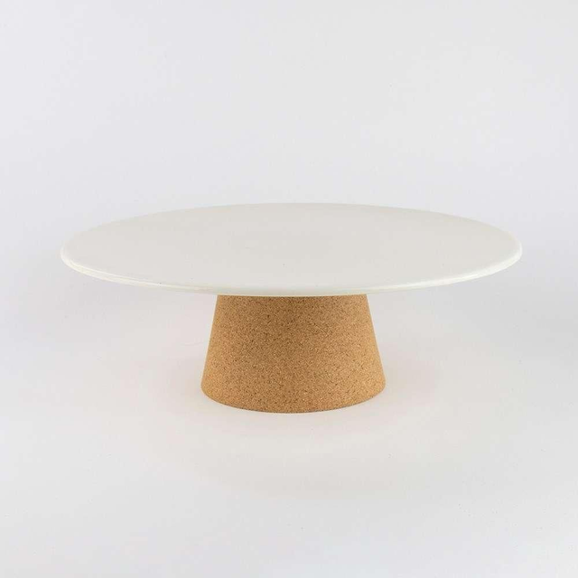 Ceramic cake stand - cream