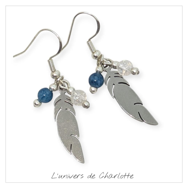 Boucles d&#039;oreilles &quot;Apatite&quot; BO-059