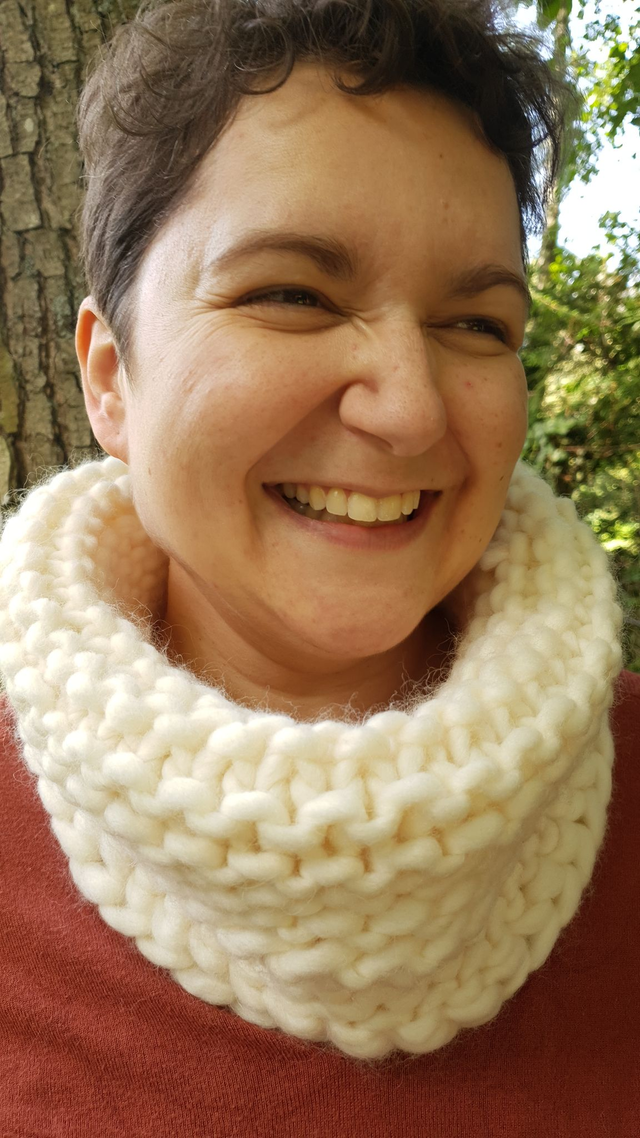 Snood XXL blanc cassé