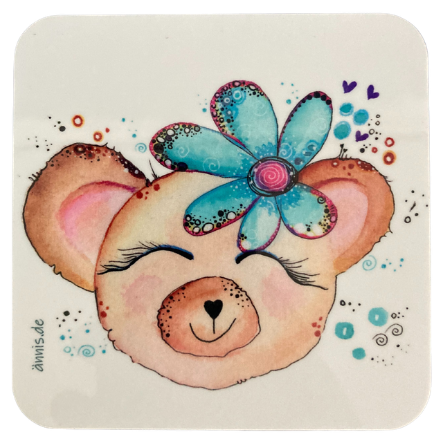 Untersetzer "Teddybärin"