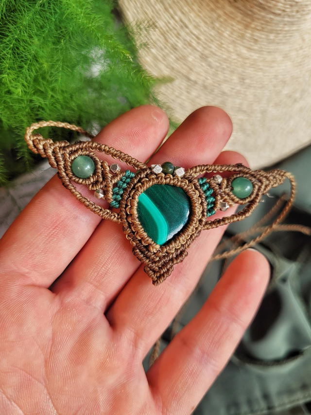 Malachite, aventurine