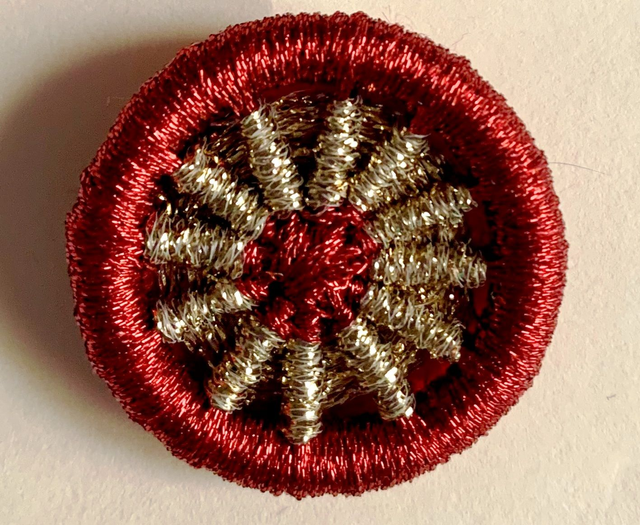 Dorset Button Brooch, Festive Sparkle