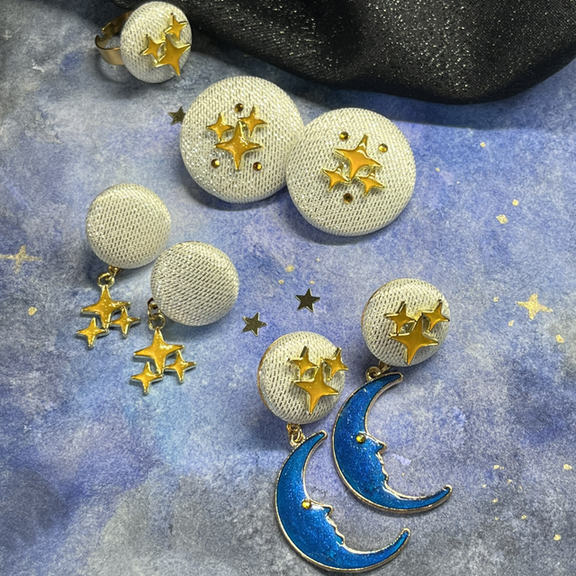 Mini Sidonie dorées lune