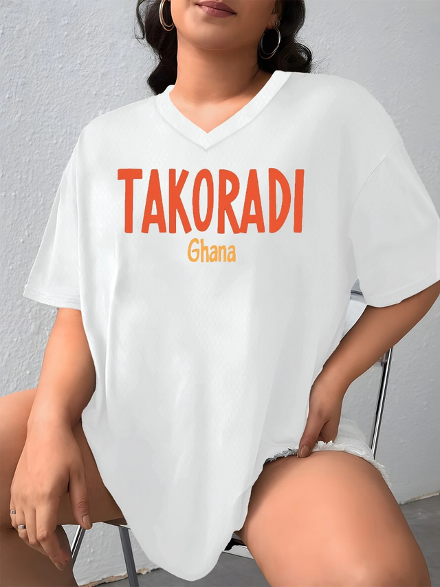 Women's Oversized V-Neck T-Shirt 