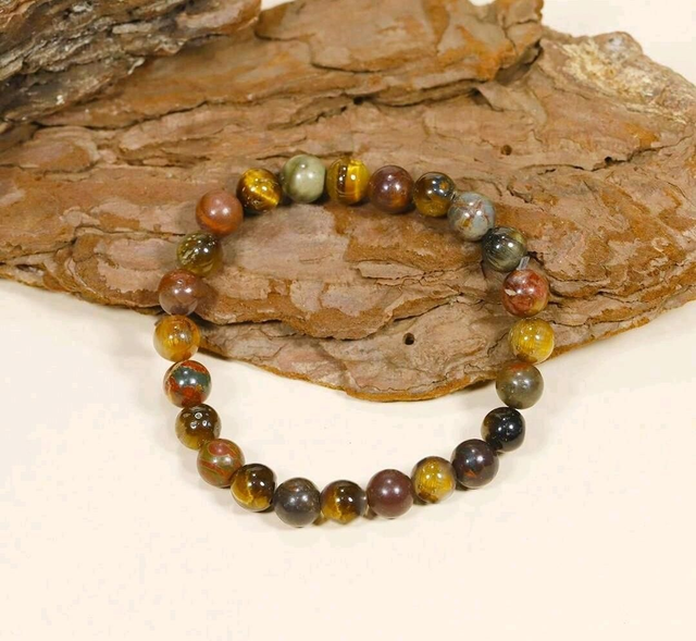 Bracelet "Résilience" en Libérite bleue - 8mm