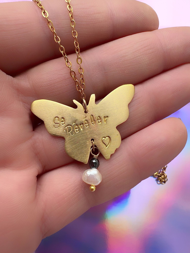 Collier Papillon "Se révéler"