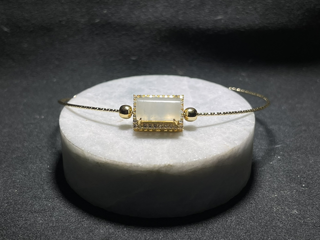 Bracelet Cylindre en Jade