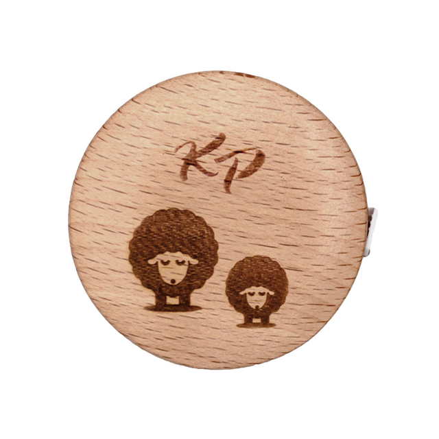 Tape Measure - Beech Wood - Retractable Round