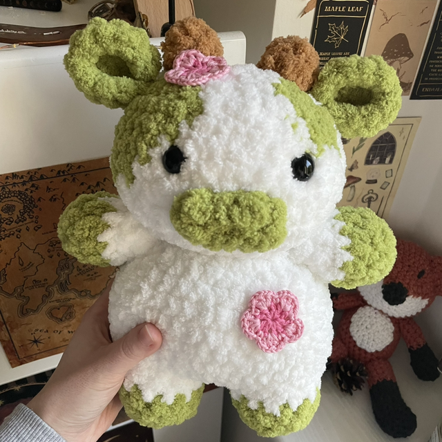 Vache printemps