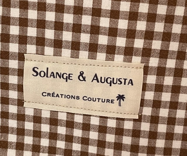 Sac rond Vichy cappuccino 