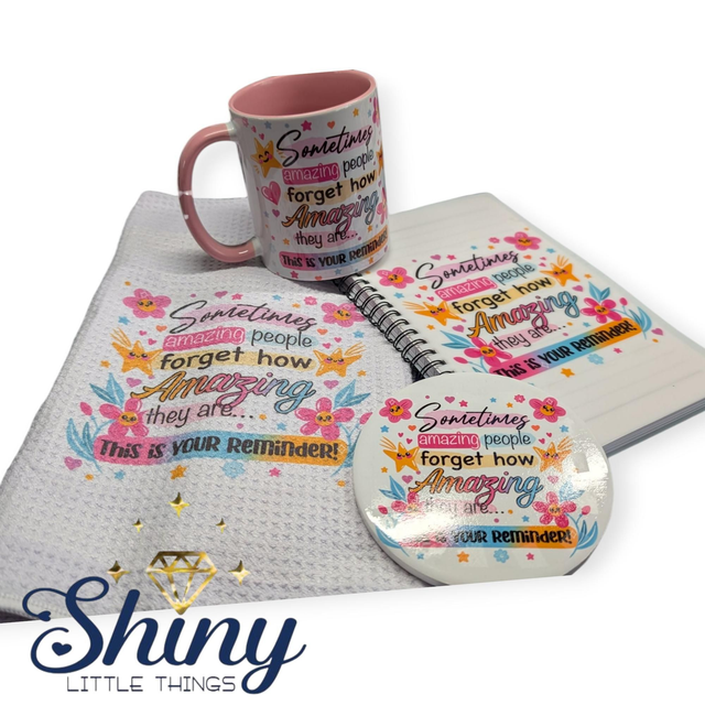 “Sometimes Amazing People Forget” Inspirational Gift Set