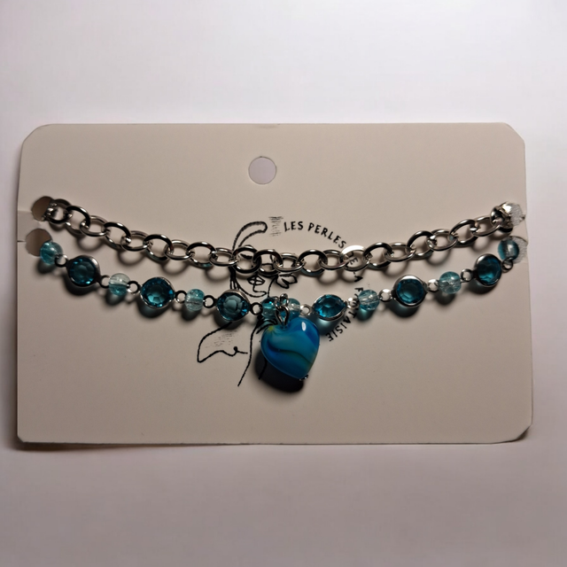 Bracelet chaîne & perles