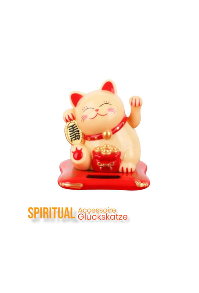 Manekineko - Glückskatze gelbgold