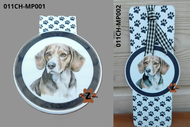 Marque pages Beagle (magnétique ou standard) 