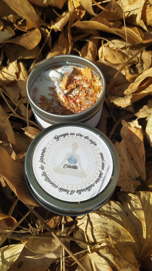  Bougie parfumée minérale Celestite