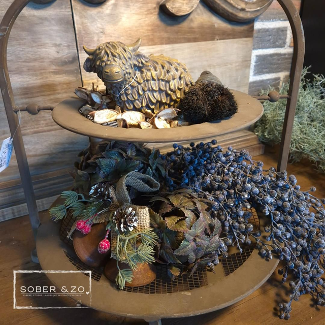 Etagiere metaal, 2 lagen