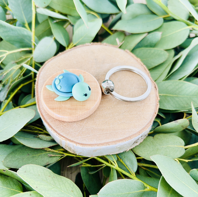 Porte clé "Je nage dans le bonheur"