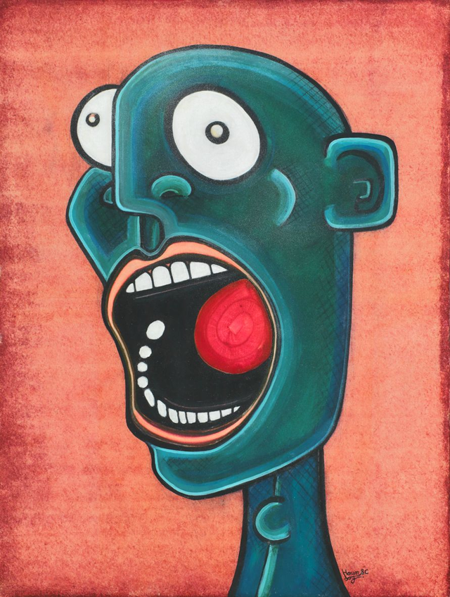 Reprographie A4 : &quot;No decay, no dentist, but I still have nightmares !&quot; Encadrée