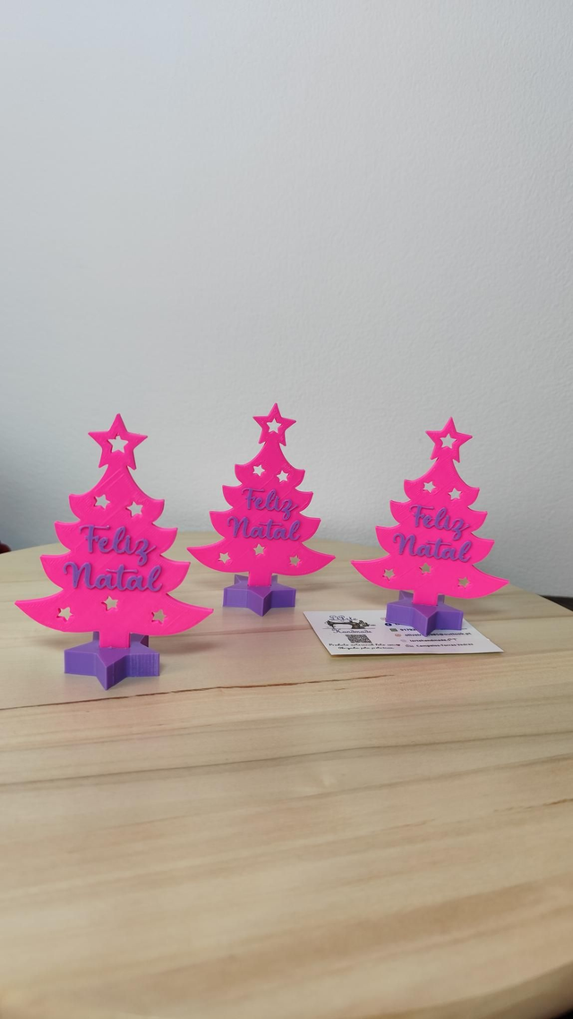 Árvore de natal Rosa&amp;roxo